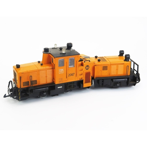 1246 - LGB Lehmann 20670 Schoema Track Cleaning Locomotive #2067 with spare cleaning wheels - good, replace... 