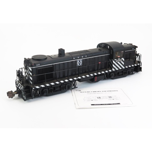 1248 - Aristo Craft Trains G Gauge Alco RS-3 Diesel Locomotive Santa Fe 