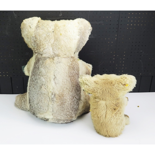 1270 - Two Vintage Koala Plush Toys, tallest 48cm. Brought back from Australia by the Vendor's family in 19... 