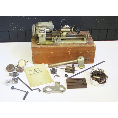 1278 - Unimat Selecta Watchmaker's or Modeller's Lathe with Manual