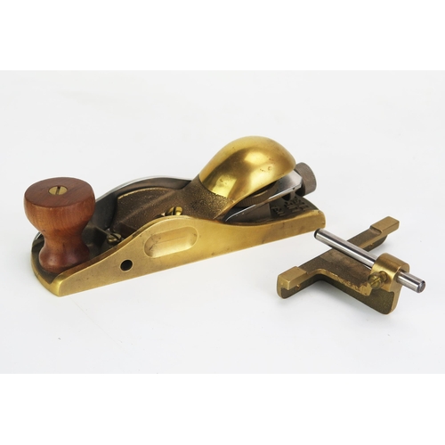 1282 - A Lie-Nielsen No. 140 Bronze Low Angled Skewed Block Plane - excellent used condition with spare bla... 