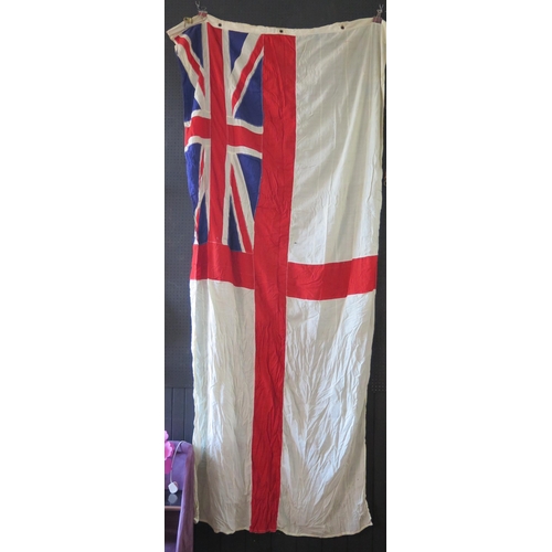 1320 - A Royal Navy White Ensign from HMS Venturer, marked 