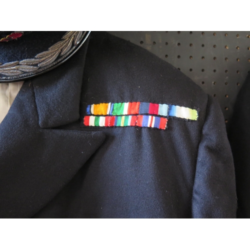 1335 - A Merchant Navy officer's uniform for the rank of Master, includes jacket two pairs of trousers, mes... 