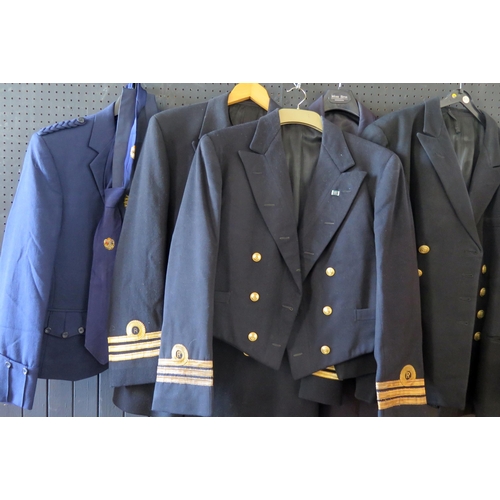 1336 - A Royal Naval reserve officer's uniform for the rank of Commander, a mess jacket and waistcoat and o... 