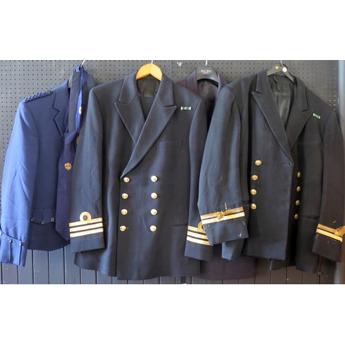 1336 - A Royal Naval reserve officer's uniform for the rank of Commander, a mess jacket and waistcoat and o... 