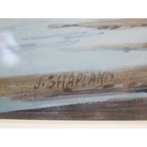 1377 - John Shapland (1885-1929) The Teign Estuary, signed J Shapland, watercolour, 28 x 36cm.