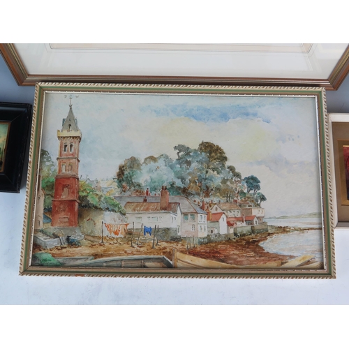 1393 - Two Lympstone, Devon Estuary Watercolours, one by Bertram Nevard and the other by 'Rue', signed, F &... 