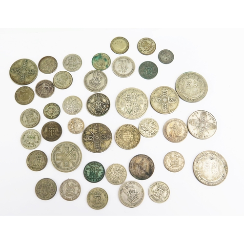 1454 - A Selection of George V Silver and later coins, 199.4g