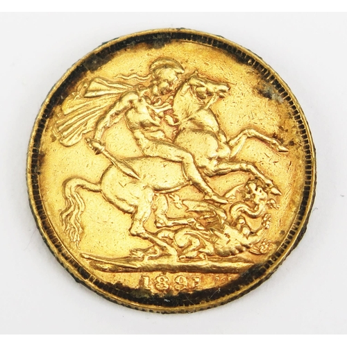 1458 - A Victoria Gold Sovereign 1891