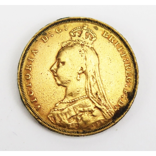 1458 - A Victoria Gold Sovereign 1891