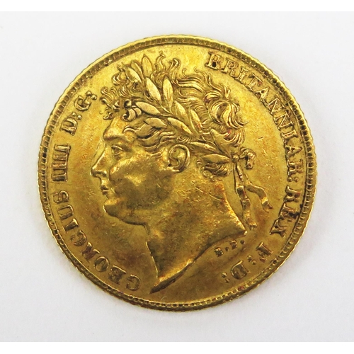 1459 - A George IV (IIII) Gold Half Sovereign 1823