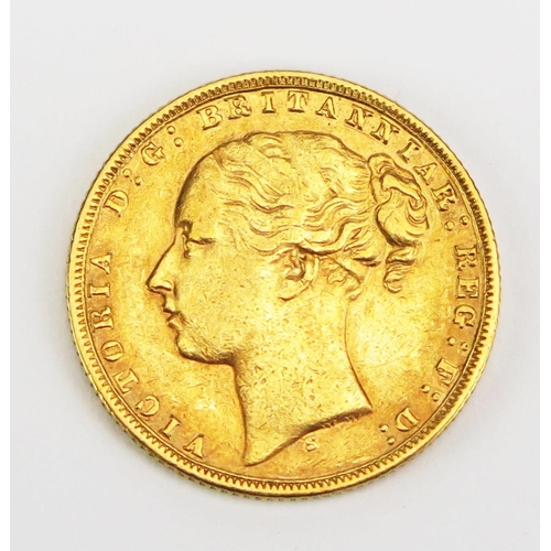 1460 - A Victoria Gold Sovereign _ Sidney mint 1874