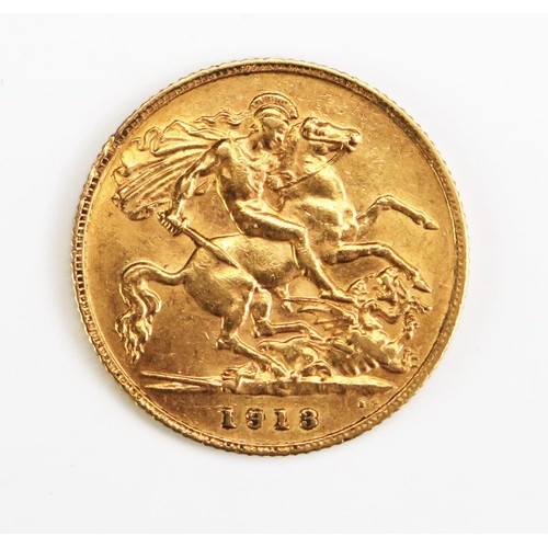 1464 - A George V Gold Half Sovereign 1913