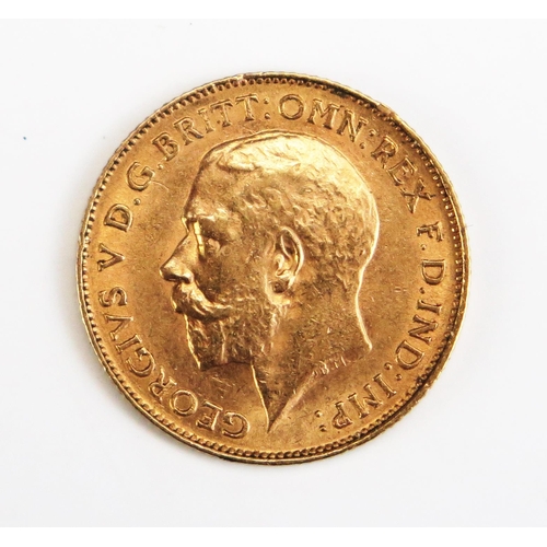 1464 - A George V Gold Half Sovereign 1913