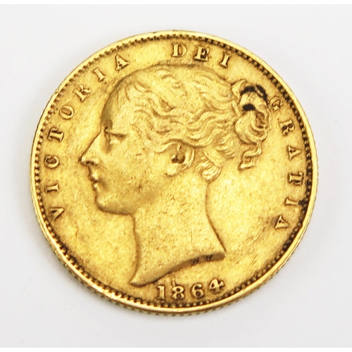 1468 - A Victoria Gold Sovereign 1864