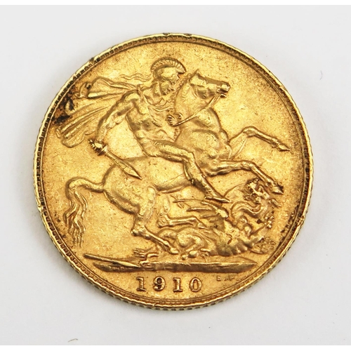 1470 - An Edward VII Gold Sovereign 1910