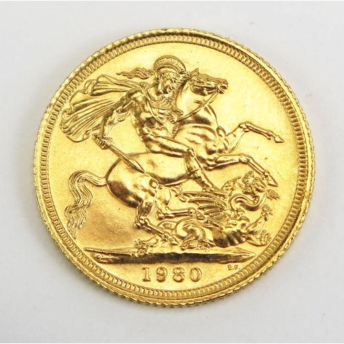 1474 - A QEII Gold Sovereign 1980