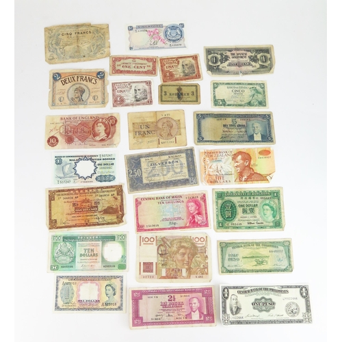 1487 - A Selection of Old Bank Notes