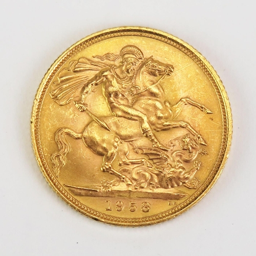 1495 - An EIIR Gold Sovereign 1958