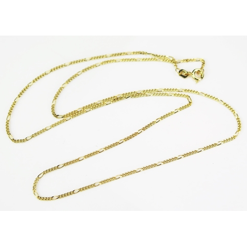 171 - A 9ct Gold Figaro Chain, 19.75