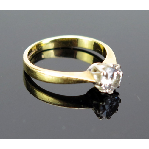 229 - An 18ct Gold and Diamond Solitaire Ring, hallmarked, size H, 2.53g. Sold with Michael Spiers assessm... 