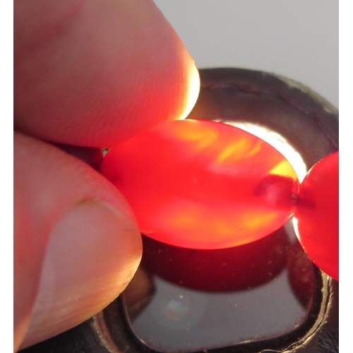 274 - A Faux Cherry Amber Graduated Bead Necklace, 29