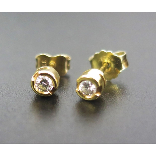 279 - A Selection of Earrings including a pair of 18ct gold and diamond studs (28mm stones, 1.22g), two pa... 