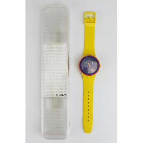 438 - A SWATCH Watch _ Glow Loom SUSJ400