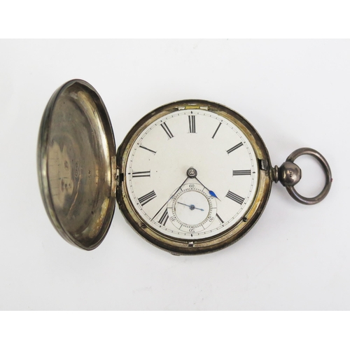 441B - A Victorian Silver Pocket Watch, London 1854 53.5mm case, chain driven movement signed R. Underwood ... 
