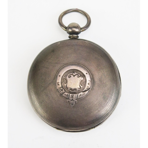 441B - A Victorian Silver Pocket Watch, London 1854 53.5mm case, chain driven movement signed R. Underwood ... 