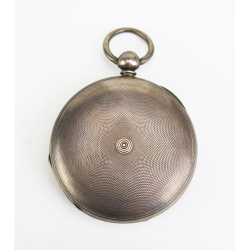 441B - A Victorian Silver Pocket Watch, London 1854 53.5mm case, chain driven movement signed R. Underwood ... 