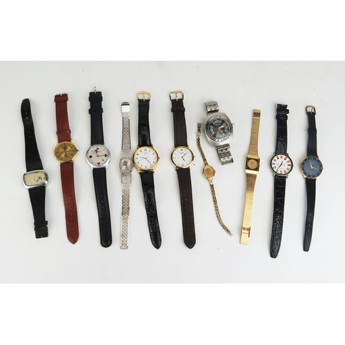 448 - A Selection of Wristwatches including a Soviet Russian BOCTOK (VOSTOK) (running), Tissot, etc. Some ... 