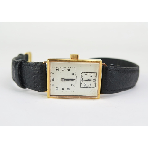 450 - A Gent's Gold Plated Manual Wind Wristwatch with a Swiss movement Running