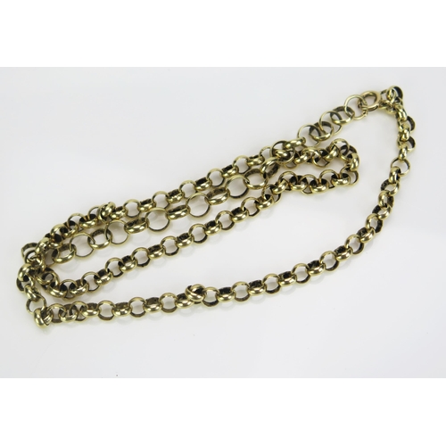 66 - A 9ct Gold Belcher Chain, hallmarked, 20.25