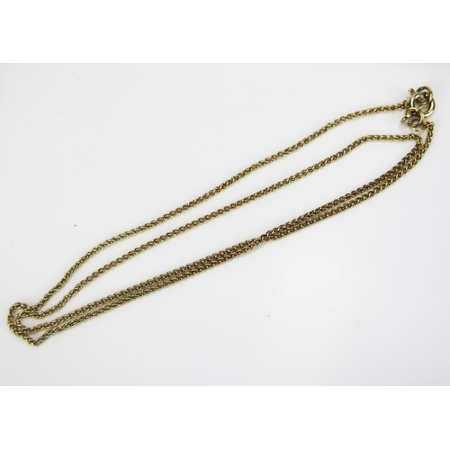 76 - A 9ct Gold Chain, 16