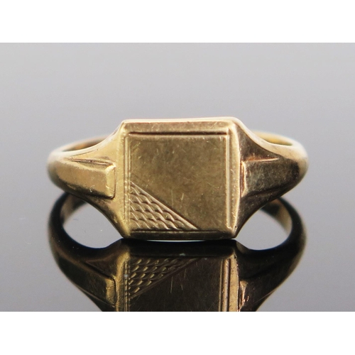 84 - A 9ct Gold Signet Ring, hallmarked, size N.5, 2.63g