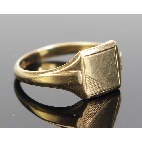 84 - A 9ct Gold Signet Ring, hallmarked, size N.5, 2.63g