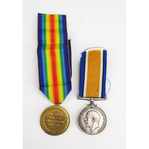 1313 - A World War One pair to 2.Lieut. G.P. Clement, War and Victory Medals. (2).