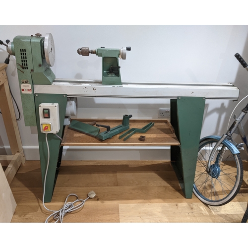 1278A - Kity 664 Free Standing Wood Turning Lathe - working condition operable with standard 240v mains elec... 