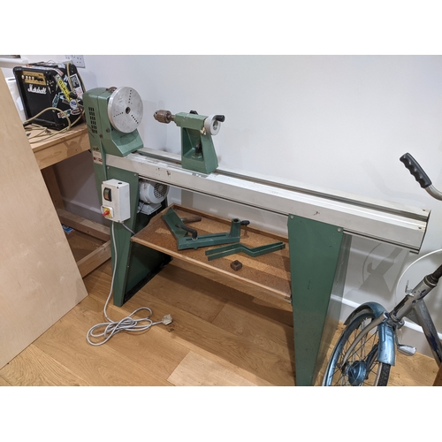 1278A - Kity 664 Free Standing Wood Turning Lathe - working condition operable with standard 240v mains elec... 