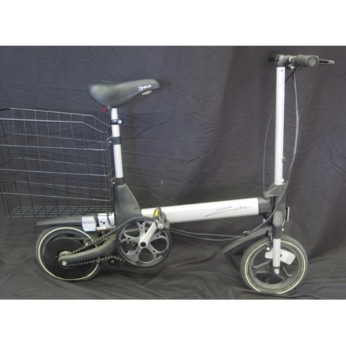 A Sinclair Research Zike electric bicycle.