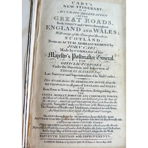 1255 - CARY (John) Cary's New Itinerary or an Accurate Delineations of The Great Roads. 11th edition,