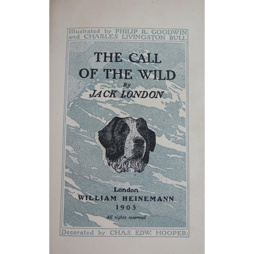 1267 - LONDON (Jack): Call Of The Wild, American 1sr Edn, 1903, Illus, Cloth gilt.