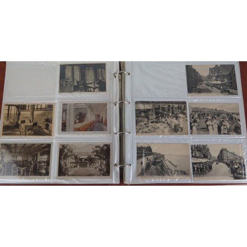 1269 - An album of assorted Edwardian and later postcards, mostly topographical some humour, sentimental, n... 