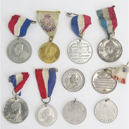 1300 - A collection of assorted Coronation and other medals