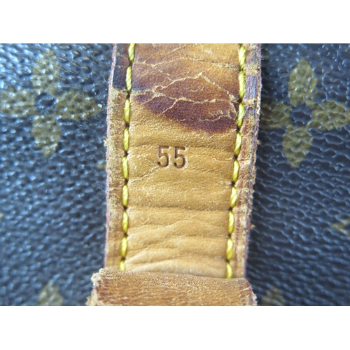 1305 - Louis Vuitton, a vintage monogram Keepall 50 luggage bag, serial No AAA888, (lacks shoulder strap), ... 