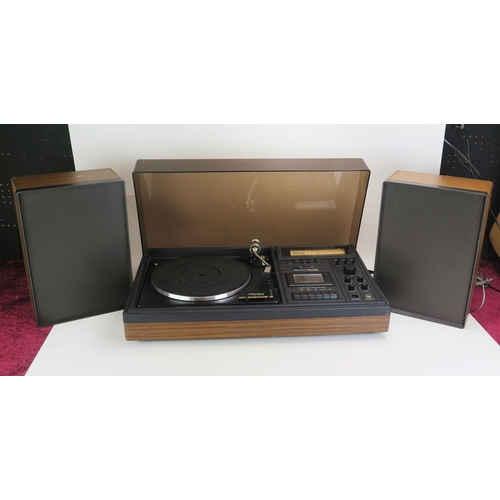 1321 - Garrard GA100 Turntable and Automatic Stereo Cassette Recorder and GA 100S Speakers