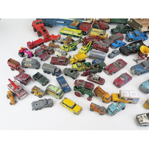 1326 - Collection of Playworn Diecast including Spot-On, Matchbox, Corgi, Dinky, Huskey etc., Fisher Price ... 