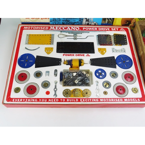 1332 - Meccano Power Drive Set M - appears complete with instructions and very good box and box of spares