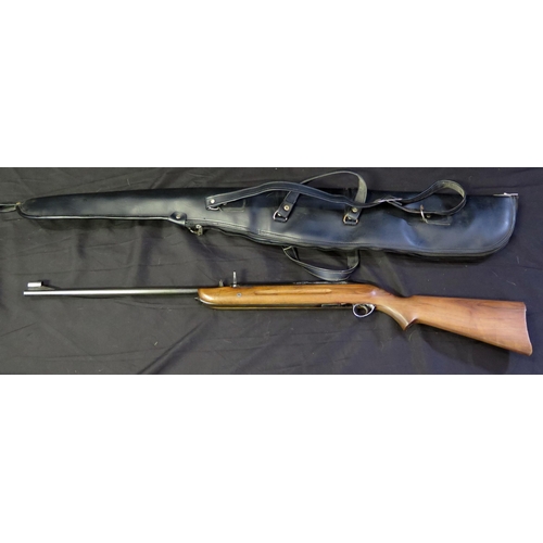 1369 - A BSA .22 calibre air rifle, with under-lever action, overall length 114cm long, with carrying case.